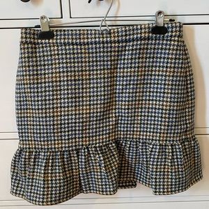 J Crew Houndstooth Skirt
